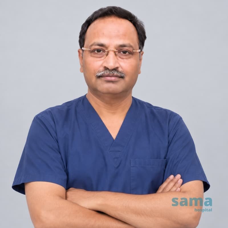 Dr. Ashok Gupta, General and Laparoscopic Surgeon at Sama Hospital Delhi