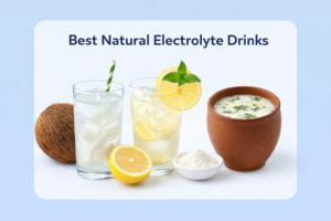 natural electrolyte drinks coconut water lemon water chaas