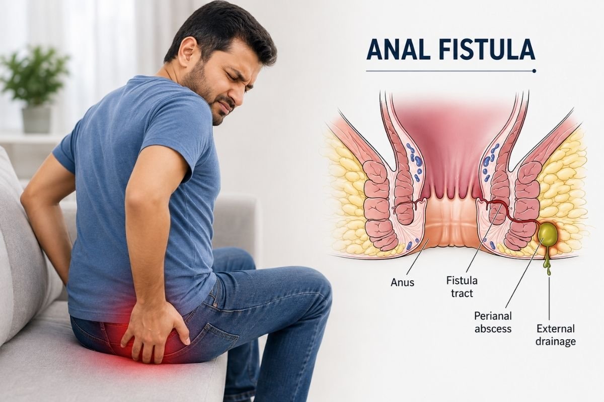 Consultation about anal fistula treatment at Sama Hospital, South Delhi