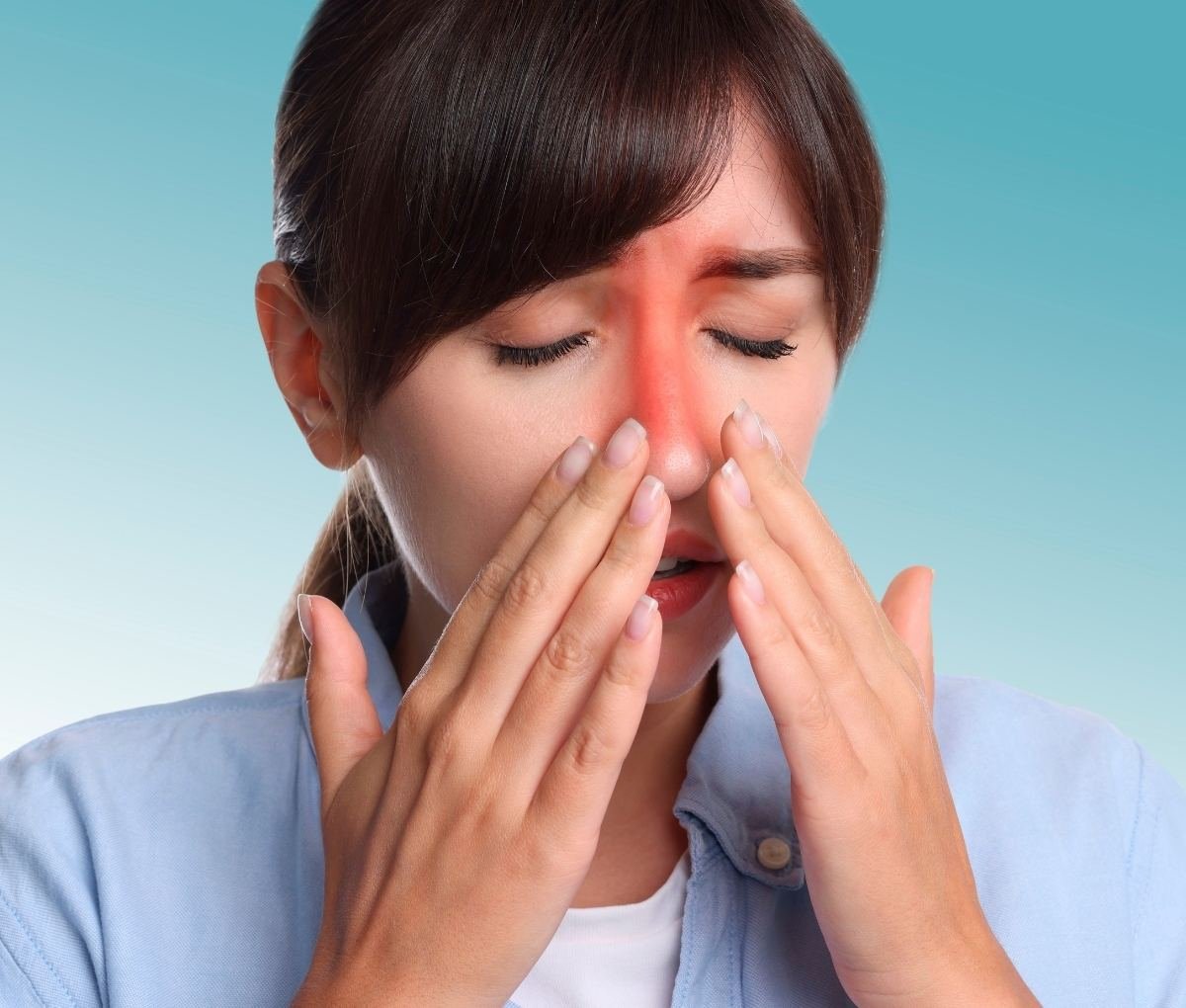 ENT examination for sinus infection at Sama Hospital, South Delhi
