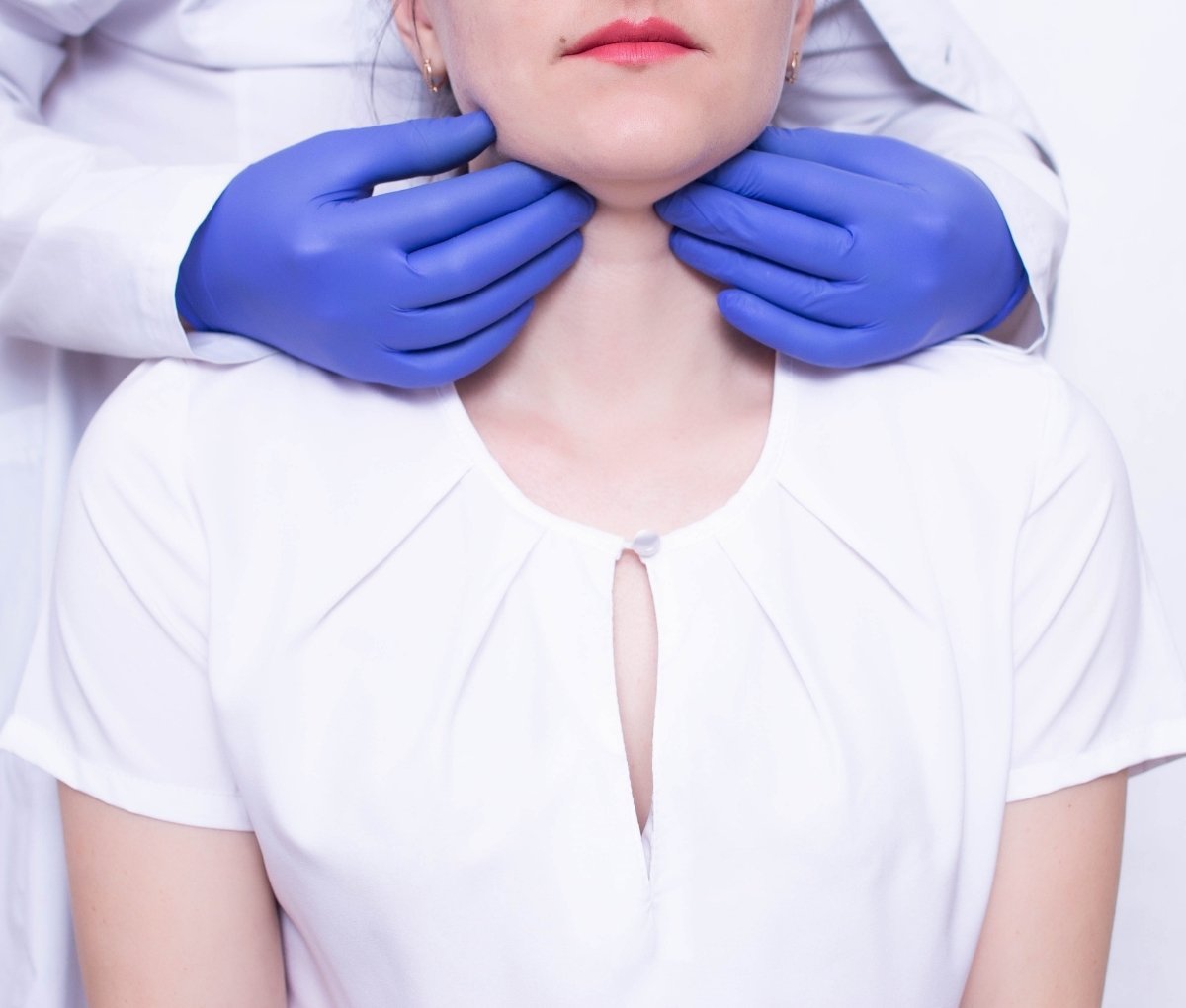 Throat examination before tonsil and adenoid surgery at Sama Hospital, South Delhi